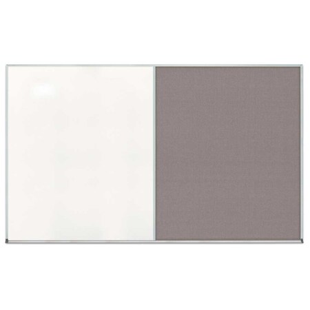 United Visual Products Enclosed Corkboard, 1 Door, 24"x36", 4" Fra UV3401-BRONZE-MEDGRY